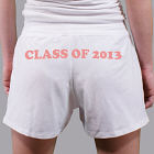 Class of - Ladies White Cotton Shorts
